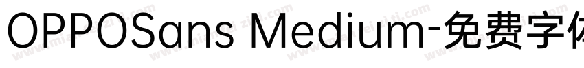 OPPOSans Medium字体转换